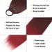 60 cm Red Wine Straight Ponytail Hairpiece - Synthetic Hair Extensions for Women & Girls - Buy Online on GoSupps.com