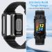 NANW Sport Military Rugged Bands with Case for Fitbit Charge 5 - Men Women Replacement Straps with Protective Bumper Cover (Black) - Buy Online on GoSupps.com