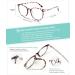Gaoye Blue Light Blocking Glasses - Retro Round Anti Eyestrain Eyewear for Men & Women - GY1688 (Leopard/Transparent Lens - Buy Online on GoSupps.com