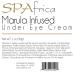 SPAfrica Natural Skincare Marula Infused Under Eye Cream | Reduce Dark Circles & Puffiness - Buy Online on GoSupps.com