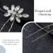 Latious Rhinestone Wedding Hair Pins - Pack of 3 | Bridal Hair Accessories for Women - Buy Online on GoSupps.com