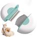 Plieren Cat Brush for Shedding and Grooming, 2 in 1 Massage Comb & Deshedding Brush for Long short haired cats &, Puppy Effectively Remove Shedding Mats, Tangled Hair, Dirt & Dander, 43.5inch green