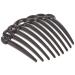 9 Teeth Chain Design Black French Twist Comb - 0.5 oz | Caravan - Buy Online on GoSupps.com