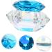 Gogogmee Clear Nail Polish 1pc Nail Art Crystal Cup Nail Glassware Tools Octagon Cup for Nail Art Pen Holder Care 7.5x6cm Blue - Buy Online on GoSupps.com