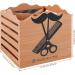 Salon Shear Holder with 4 Compartments Compact Hair Cutting Scissors Holder with Sponge Lining Efficient Salon Scissors Holder Hair Scissors Organizer for Barber Supplies Stylists 5.3x5.3x4.7in wo - Buy Online on GoSupps.com