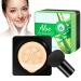 Mushroom Head Air Cushion CC Cream BB Cream Aloe Vera Gel Liquid Foundation CC Cream Foundation Concealer Long Lasting Foundation Makeup Full Coverage Even Skin Tone-Natural Aloe Vera Natural