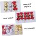 ifundom 5pcs Christmas Ornaments Xmas Ornament Filler Household Red 11X4CM - Buy Online on GoSupps.com