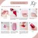 24Pcs Short False Nails - Grey Aurora French False Nails Press on Nails - Full Cover False Nails Almond Stick on Nails - Fake Nails Stick on Nails for Women and Girls Gray Aurora - Buy Online on GoSupps.com