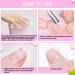 Nail Soaking Bowl Set for Gel Polish Remover & Cuticle Care - 2pcs Pink Soak Off Bowls with Tools - Buy Online on GoSupps.com