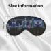 Buy Aerial Night View Hong Kong Print Unisex Eye Mask | Soft Travel Sleep Shade for Yoga & Shift Work - Buy Online on GoSupps.com