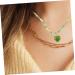 Yardenfun Colorful Heart Pendant Ladies Necklaces Bride Necklace Beads Necklaces Thick Chain Beaded Women's As Shown 1 49X2CM - Buy Online on GoSupps.com