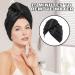 AMORISE Microfiber Hair Towel Turban Set Quick-Drying Satin Hair Wraps in Black & Pink - Buy Online on GoSupps.com