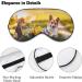 Adjustable Cat Corgi Sleep Mask - Super Soft Eye Cover for Travel and Nap - Buy Online on GoSupps.com