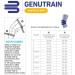 Bauerfeind GenuTrain Knee Support Size 7 - Padded Black Kneecap Brace for Optimal Stability | International Shipping Available - Buy Online on GoSupps.com