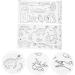 TEHAUX 2pcs Roll Kidcraft Playset Ocean Animal Coloring Poster Children Drawing Toy Picture Scroll Graffiti - Buy Online on GoSupps.com