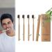 4 pieces of bamboo toothbrush toothbrush bamboo nano toothbrushes -breakable toothbrushes environmentally friendly bamboo toothbrush wood toothbrush bamboo toothbrush toothbrush 20 000 soft bristles