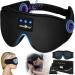 Bluetooth Sleep Mask Upgraded Musicozy 3D Eye Mask with Headphones for Men & Women 14Hrs Playing Music Sleeping Headphones for Travel/Nap/Yoga/Meditation/Night/Relaxation Lividity