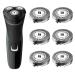 tuokiy SH30 Replacement Heads for Philips Electric Shaver Series 1000, 2000, 3000 and S738 Click and Style, Blades for Philips S1560 S1160, ComfortCut SH30 Shaving Heads 6 Pack 1 Count (Pack of 6)