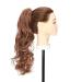 45cm Wavy Light Auburn Claw Clip-In Ponytail Extensions Real Hair Look - Buy Online on GoSupps.com
