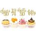 24 Pcs Glitter 50th Birthday Cupcake Toppers for Celebrating Fifty Years Old Birthday Party Decorations (Gold) - Buy Online on GoSupps.com