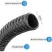 Pisces 25mm (1 inch) Black Pond Corrugated Flexible Hose Pipe - 30m Roll 30 25mm (1 inch) - Buy Online on GoSupps.com