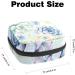 Feminine Watercolor Succulent Flowers Tie Storage Bag | Portable Menstrual Cup & Tampon Holder for Women & Teens - Multicolored - Buy Online on GoSupps.com