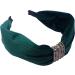 Topkids Accessories Velvet Belt Alice Bands Adult Women Hair Accessories for Women Hair Bands for Women Thick Headband Womens Headbands Head Bands Adult Women Wide Headbands (Bottle Green) - Buy Online on GoSupps.com
