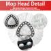 4 Pack Spin Mop Replacement Head - EasyWring Refills for Triangle Spin Mop | Microfiber Cleaning Mop for Floors - Includes Rotating Base | 4 Pack White - Buy Online on GoSupps.com