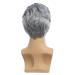 Beweig Men's Short Curly Grey Synthetic Wig - Heat Resistant Halloween Cosplay Costume Hair - Buy Online on GoSupps.com
