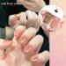 Nail Polish Set Quick Dry Nail Polish Long Lasting Nail Varnish 2 in 1 Shimmering Pink & Golden Glitter Nail Polish set No Need Cure Nail Polishes DIY Nail Art Manicure at Home - Buy Online on GoSupps.com