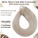 Hetto Microring Extensions - Real Hair #60 Platinblond | 35cm Loop Hair Extensions for Seamless Volume - Buy Online on GoSupps.com