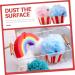 2pcs Cartoon Ice Cream Bath Balls - Exfoliating Loofahs & Shower Puffs for Ultimate Bathing Experience - Buy Online on GoSupps.com