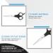 Professional Hairdressing Set - 4 Piece Black Scissor Shear Hair Comb Clips Kit for Men, Women, Kids - Salon Essentials Home Accessories - Hairdresser Scissors - Pack of 1 - Buy Online on GoSupps.com