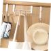 Baluue 3pcs Door Hook White Clothes Rack Purse Hangers Punch- Over The Door Hangers Wall Hanging Household - Buy Online on GoSupps.com