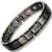 WELMAG Men's Titanium Steel Magnetic Therapy Bracelet Pain Relief for Arthritis Adjustable with Gift Box(Vintage)