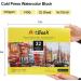 ArtBeek Watercolor Paper Block 9 x 12 - 32 Sheets 100% Cotton Cold Press 140lb/300GSM - Buy Online on GoSupps.com