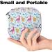 Rosa Deer Yellow Squirrel Portable Sanitary Napkin & Menstrual Cup Storage Bag - Zipper Pocket for Teen Girls & Women - Buy Online on GoSupps.com