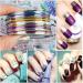 Ancllo 30 Color Mixture Nail Art Decoration Stickers - DIY Striping Tape for Perfect Nail Tips - Buy Online on GoSupps.com
