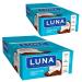 LUNA BAR - Gluten Free Snack Bars - Chocolate Dipped Coconut Flavor -8g of protein - Non-GMO - Plant-Based Wholesome Snacking - On the Go Snacks (1.69 Ounce Snack Bars, 30 Count) 30 Count (Pack of 1)