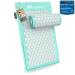 BRELLAVIO ACUPRESSURM PATTE with pillow - acupuncture massage mat - acupressure for relaxation for back neck shoulder and foot - sting mat against tension (pastel turquoise)
