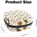 Guantierendiy Bee Honey Flower Sanitary Napkin Storage Bag - Large Capacity Menstrual Cup Pouch for Girls - Travel Portable Makeup Organizer - Color 10 - Buy Online on GoSupps.com
