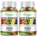 Hemp Gummies 2 Packs - High Potency Pure Organic Supplement - with Natural Hemp Oil Extract Gummy Edibles Vegan Non-GMO for Sleep Pain Anxiety