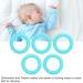 Flexible Teething Bracelet Ring - Soft Teething Relief for Home & Travel (Turquoise Green) - Buy Online on GoSupps.com
