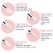 Resin Nail Art Palette with Gold Edge | Pink Makeup Display Board & 20Pcs Nail Brushes | Double-Ended Dotting Tool for Nails - Buy Online on GoSupps.com