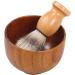 Layhou Beard Shaving Cream Bowl | Premium Wooden Shaving Soap Cup with Foam Brush for Men - International Shipping - Buy Online on GoSupps.com