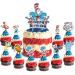 21 Toppers for Seuss Cake Topper Happy Birthday Doctor Cake Toppers Cake Decorations for Bday Theme Party