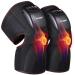 FIT KING Knee Massager with Heat,Air Compression Massage for Knee Pain Relief and Circulation,Heated Knee Brace Wrap Massager with 3 Modes and 3 Levels (A Pair)