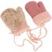 IPENNY Toddler Magic Stretch Mittens - Thick Plush Lined Winter Gloves for 0-3 Years - Style B Orange - 12x7cm - Buy Online on GoSupps.com