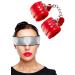 Satin Eye Mask Sleep Mask - Red Blindfold Satin Eye Mask
