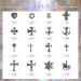 Zykort 160 PC 3D Cross Nail Charms - Silver Punk Metal Decorations for DIY Gothic Manicure - Buy Online on GoSupps.com